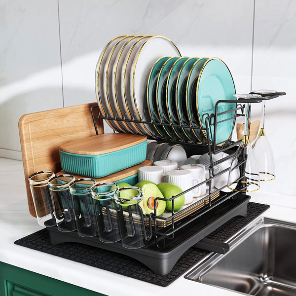 dish and spice rack